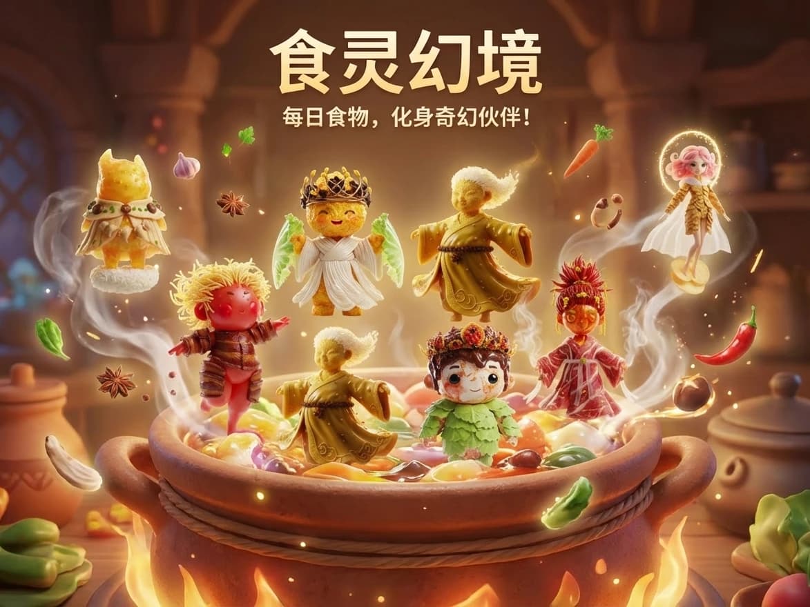 如果你今天的午饭变成一个卡通小人，它长什么样