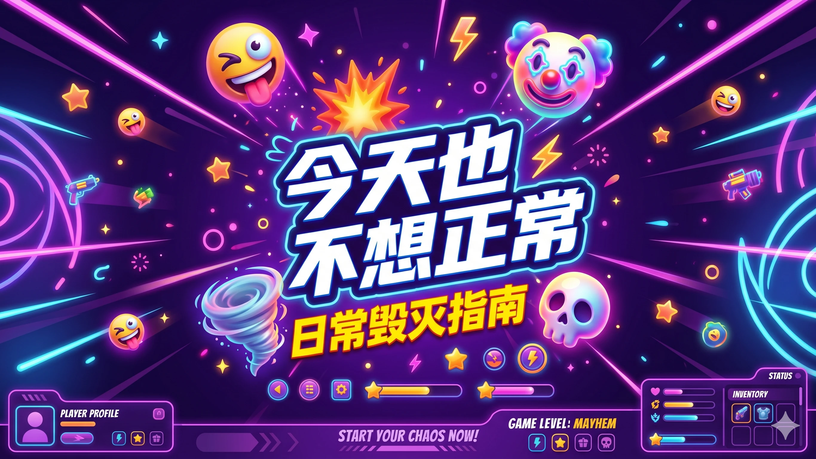 今天也不想正常：日常毁灭指南 cover