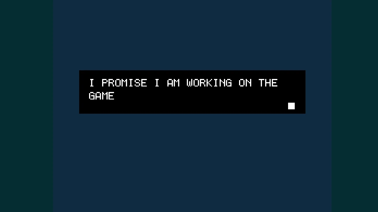 I PROMISE I AM WORKING ON THE GAME cover