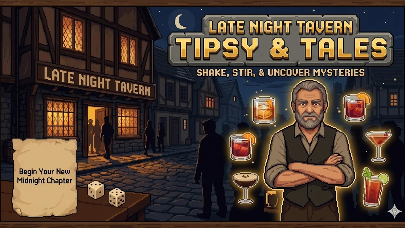 LATE NIGHT TAVERN: TIPSY & TALES cover