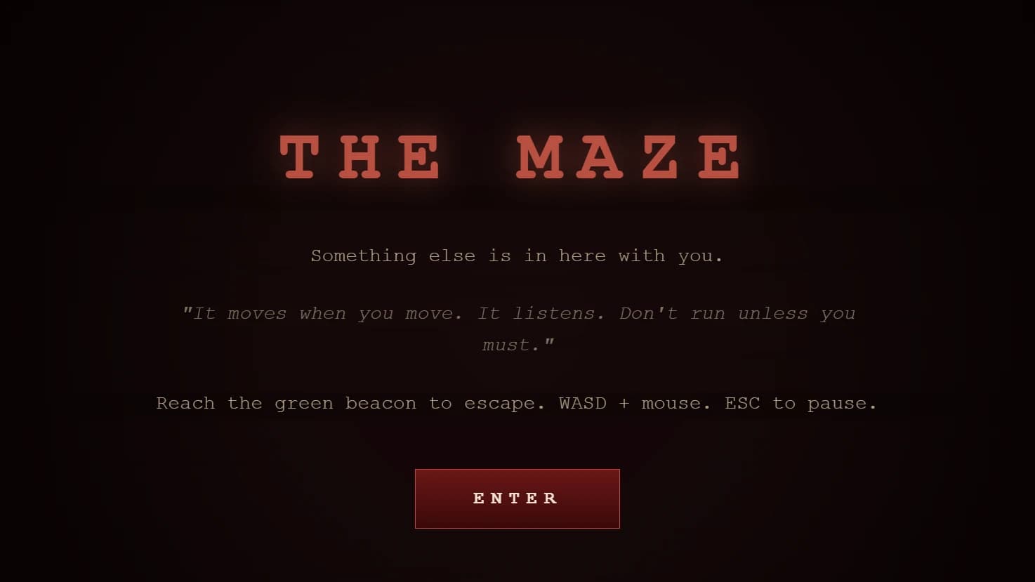 The Maze: Don’t Look Back